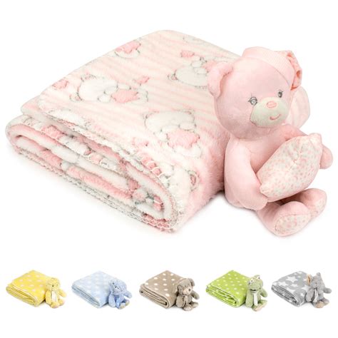 Snuggle Up with our Baby Blanket and Stuffed Animal Set: The Perfect Combination for Comfort and Cuddles